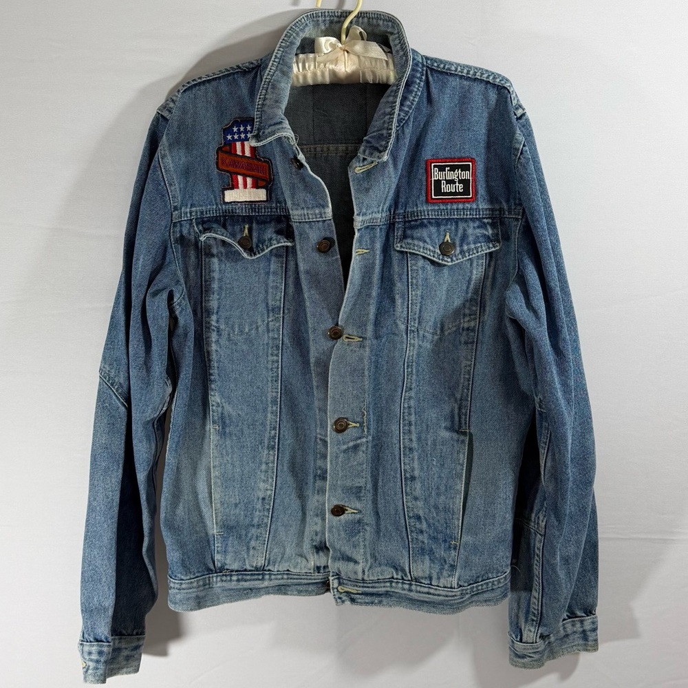 Patchwork Denim Jacket - image 1